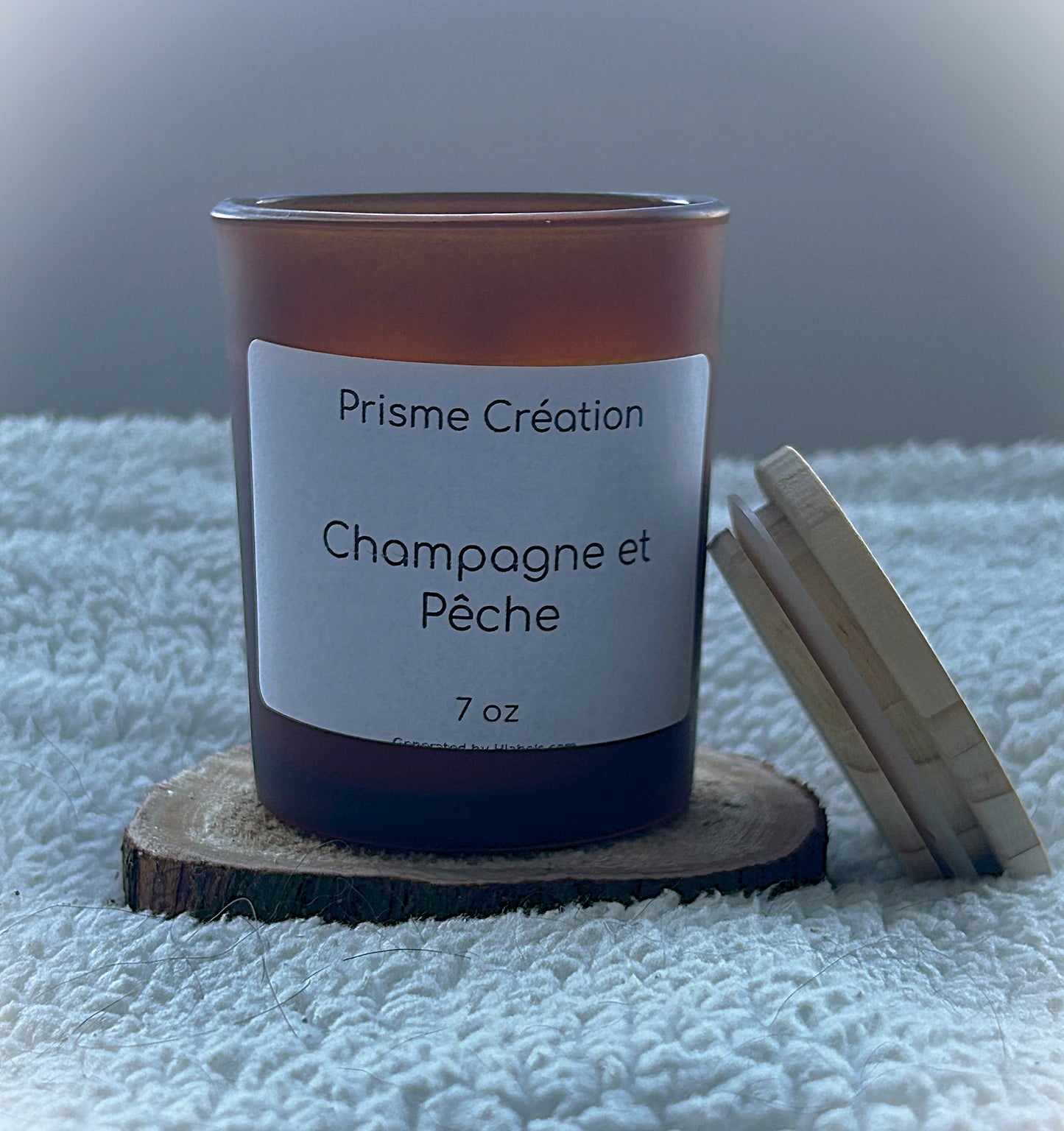 Bougie Champagne et Pêche